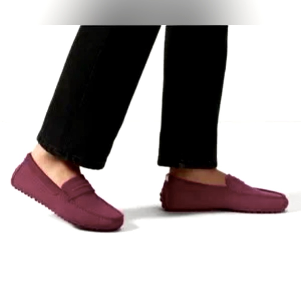 Rothy’s The Driver Loafers Slip On Burgundy (Discontinued color)